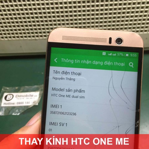 Thay mặt kính HTC One Me tại Hà Nội