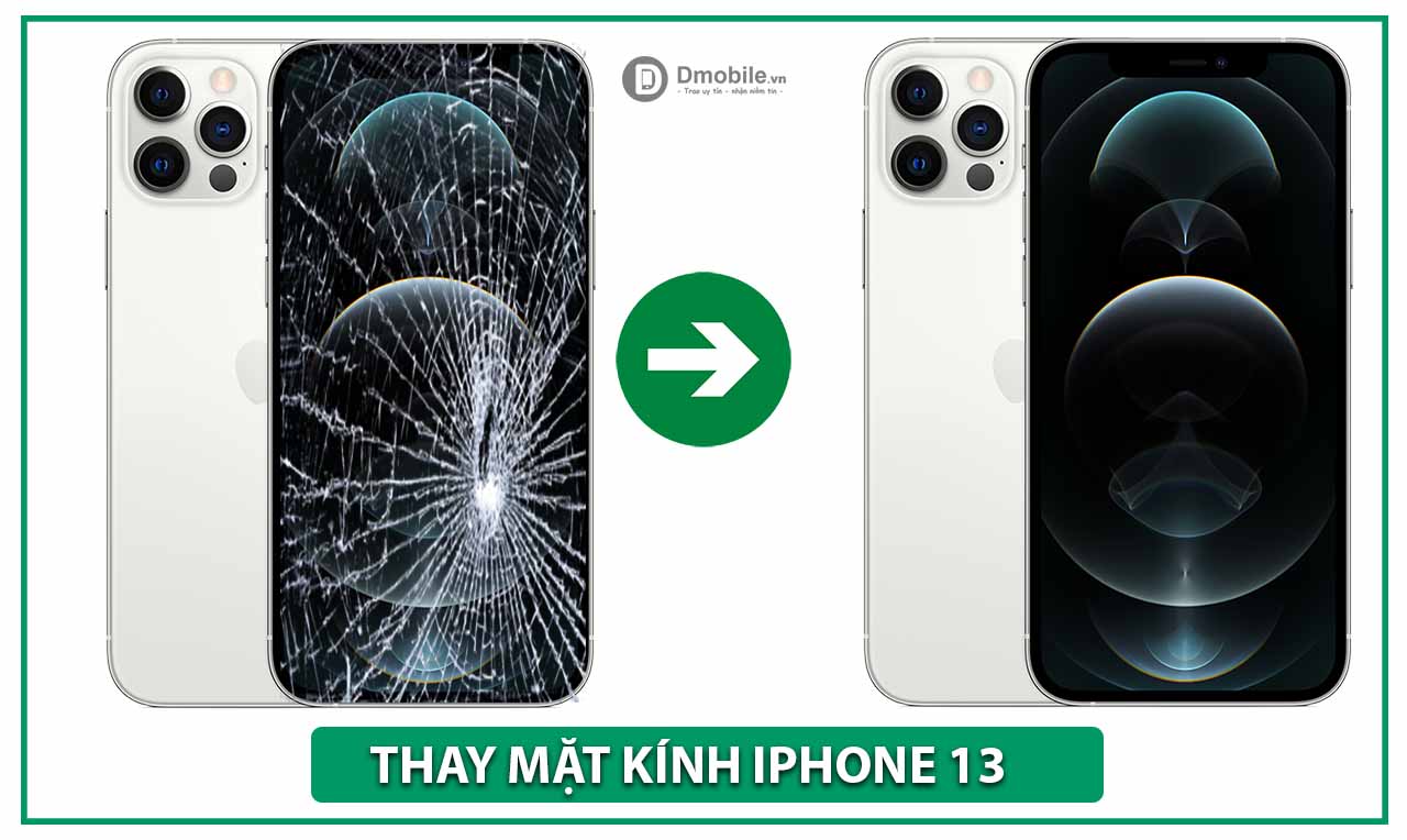 thay mặt kính iphone 13