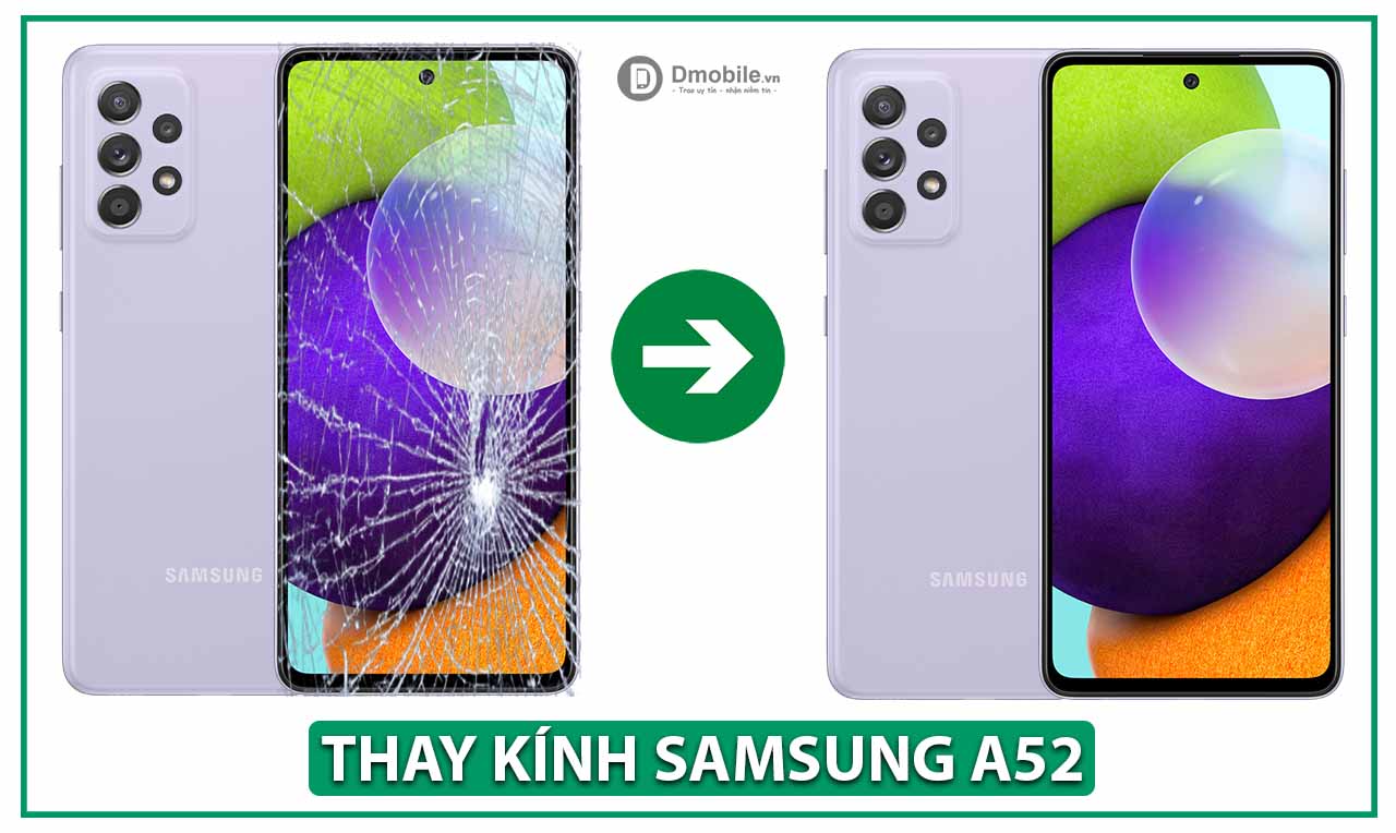 thay kính samsung a52