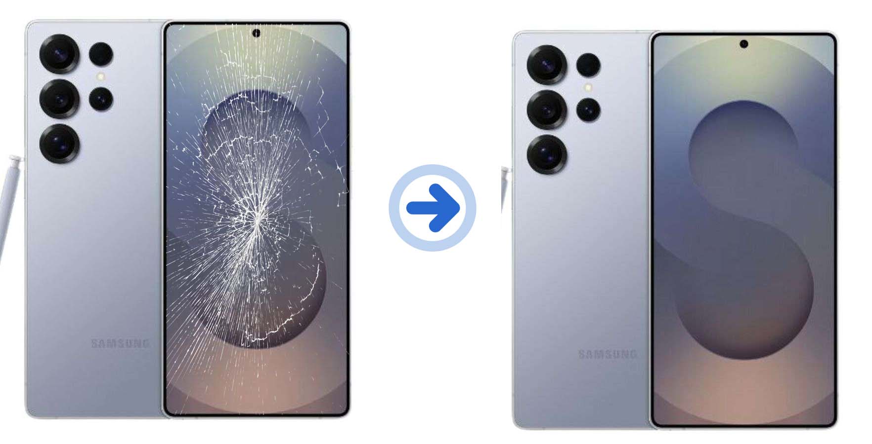 Thay mặt kính samsung s25 ultra