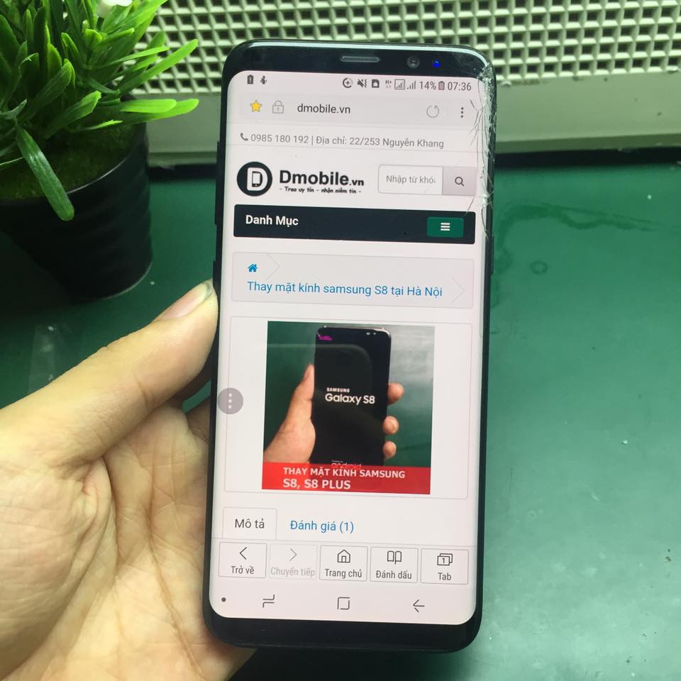 Thay mặt kính samsung s8 s8 plus