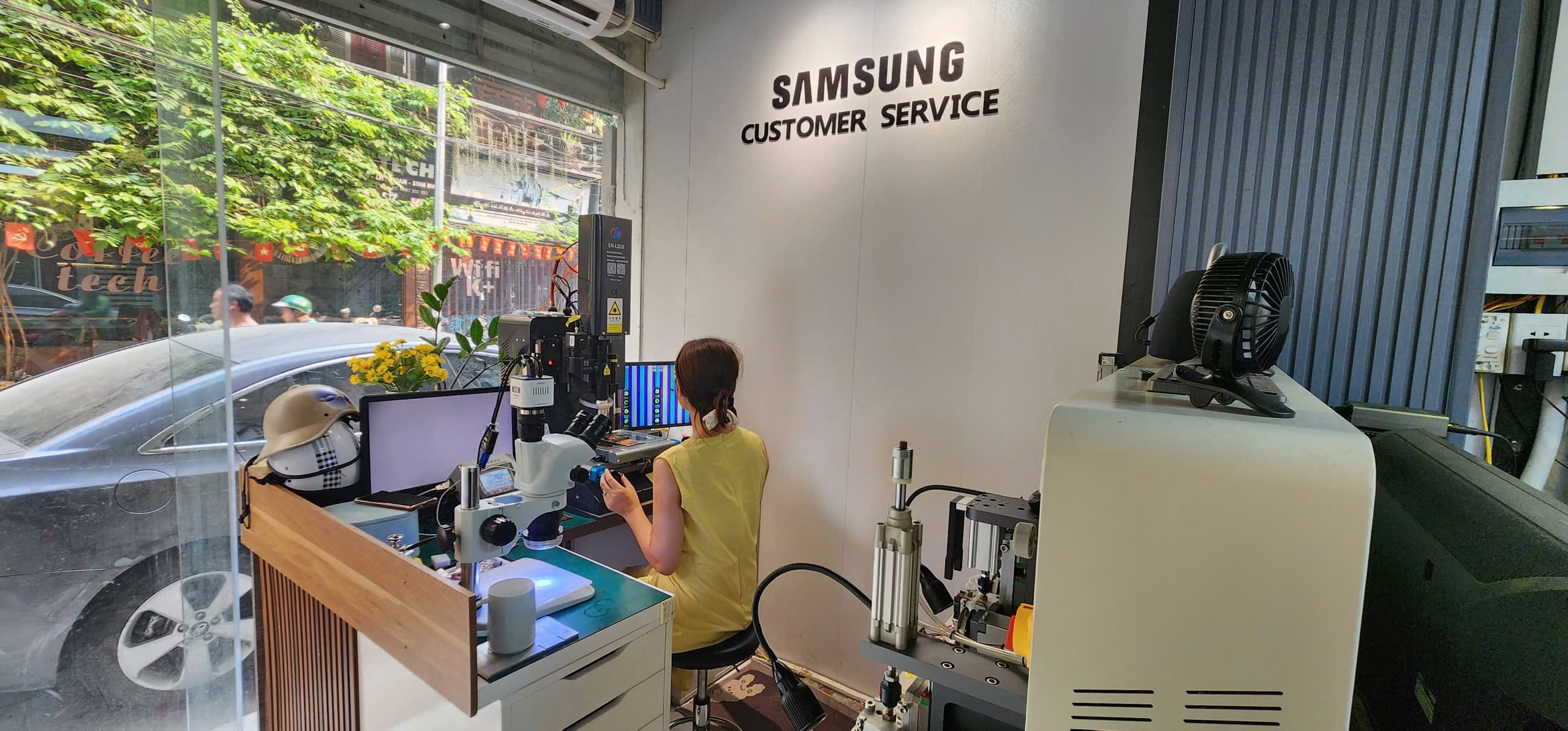 Fix sọc màn hình samsung s22 ultra